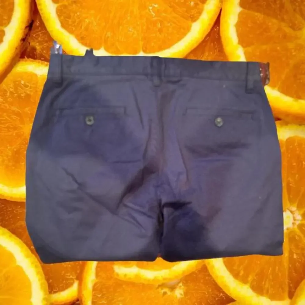 New Under 5'10 Premium Cotton Stretch Chino‎ Navy Size 32/27